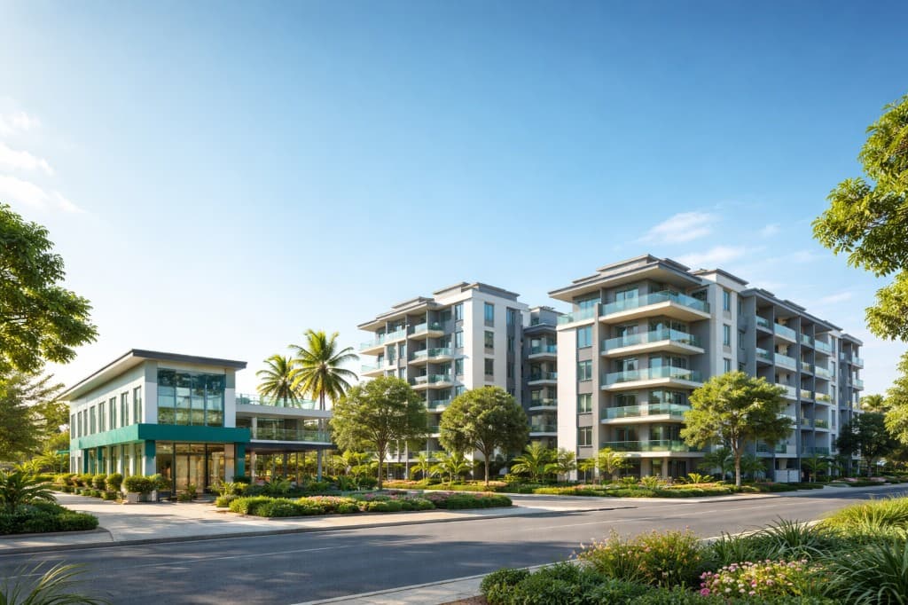 Modern residential development